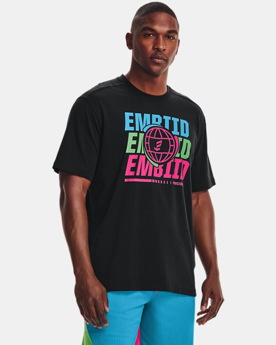 Men's UA Embiid 21 T-Shirt, Black, pdpMainDesktop image number 0